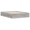 The Living Store Bettgestell mit Schubladen Grau Sonoma Produktbild-Vorschau 4
