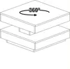 Table basse Soho 78x78 cm avec plateau extensible - Voir les images du produit 7