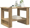 A wooden coffee table with books and decorative items on it. Podgląd zdjęcia produktu