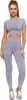 Damen Leggings Sportlich Hohe Taille Blickdicht Flexibel Produktbild-Vorschau 4