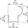 A technical drawing with dimensions for a product. Produktbild-Vorschau