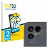 A product shot showing the packaging for a screen protector and a close-up of a phone's camera module with the protectors applied. Produktbild-Vorschau