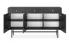 AX LIVING Commode moderne Dinley 155 cm Noir mat avec Voir les images du produit 3