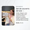Deleca Service de couverts 36 pièces pour 6 personnes - Voir les images du produit 9