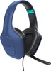 A blue gaming headset with a microphone is shown against a white background. Voir les images du produit