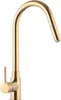 A gold kitchen faucet on a white background. Produktbild-Vorschau