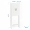 KOMTO Waschmaschinenschrank Gizmo, Weiß, 2-türig, Produktbild-Vorschau 4