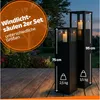 Bentson Windlichtsäule Windlichtsäule 2er Set, 75cm + 95cm Produktbild-Vorschau 2