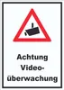 Achtung Videoüberwachung Aufkleber A9 (37x52mm) Produktbild-Vorschau 1