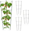 Relaxdays Rankhilfe 4er Set, Metall & Kunststoff, 45 cm Produktbild-Vorschau 1