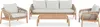 home24 Gartensitzgruppe - 5-teilig - Teak Massiv / Produktbild-Vorschau 2