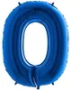 Palloncino gonfiabile numero 0 blu 102 cm extra large Anteprima dell’immagine prodotto 1