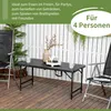 Outsunny Gartentisch, Höhenverstellbarer Klapptisch für 4 Produktbild-Vorschau 4