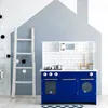 Blau Kinderküche Spielküche Kinderspielküche Holzküche Produktbild-Vorschau 3