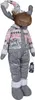 Elch 52-80cm (72-100cm), 2er Set Dekofigur Weihnachten Produktbild-Vorschau 3