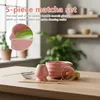 Matcha Besen Set, Matcha Set Rosa 5-Teiliges, Japanisches Produktbild-Vorschau 7