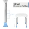 TWOLIIN Chaise de douche Tabouret de douche Réglable en Voir les images du produit 3
