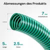 Wiltec Saugschlauch Druckschlauch 5m, flexibel, 25mm (1") Produktbild-Vorschau 3