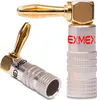 Bananenstecker winkel 4mm NEXMEX 2x schraubbar 24K Produktbild-Vorschau 1