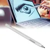 A stylus pen is shown in the foreground, with a laptop screen displaying a drawing of an eye in the background, and a hand holding a stylus pen on the screen. Podgląd zdjęcia produktu