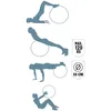 GYMNASTIKBALL 55cm Blau Yogaball Fitnessball Gymnastik Produktbild-Vorschau 8