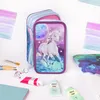 Mäppchen Federtasche 3 Fach, Federmäppchen Schüleretui, Produktbild-Vorschau 2