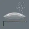An L-shaped hex key is shown with stylized water droplets and ripples, suggesting water resistance or protection. Produktbild-Vorschau