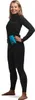A woman in a black wetsuit is posing with her hands on her hips, and a blue pouch is attached to her hip. Podgląd zdjęcia produktu