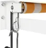 vidaXL Elektrische Markise mit Kurbel Gelb und Weiß 4x3 m Produktbild-Vorschau 7