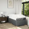 Boxspringbett mit Matratze Dunkelgrau 90x190 cm Stoff Produktbild-Vorschau 3