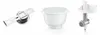 Three kitchen appliance attachments are displayed against a white background. Náhľad obrázku produktu