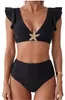 Zweiteiliger Bikini - Hohe Taille - Eleganter Damen Produktbild-Vorschau 1