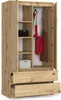 BDW, Armadio 2 ante, 2 cassetti, 180x90x51 cm, Armadio, Anteprima dell’immagine prodotto 1