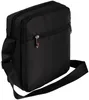 A black messenger bag with a shoulder strap is shown against a white background. Produktbild-Vorschau