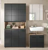 Bad Set Ice 10 | 3-teilig | Nox Oak / schwarz matt ohne Produktbild-Vorschau 8