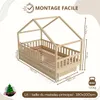 Crazy Pine Lit cabane avec tiroirs 190x100 cm - Lit Voir les images du produit 2