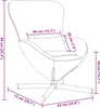 vidaXL Fauteuil oeuf gris foncé 63 x 73 x 90 cm velours Voir les images du produit 8