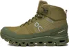 A single green hiking boot is shown against a white background. Podgląd zdjęcia produktu