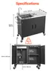 VEVOR Outdoor-Grillwagen mit Stauschrank & Spülbecken, 97 Produktbild-Vorschau 2