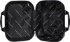 The interior of an open black suitcase and a matching cosmetic bag. Produktbild-Vorschau