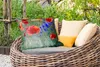 MuchoWow® Outdoor Kissen - Bunte Mohnblumen in den Produktbild-Vorschau 3