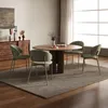 Eetkamerstoel 'Lipis', set van 6. Beklede stoel met metalen Productafbeelding-voorbeeld 3