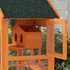 PawHut Cage à oiseaux en bois, cage perroquet, aire de Voir les images du produit 9