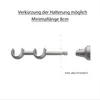 MDEKOR Wandträger 2-läufig Edelstahloptik R Wandhalter mit Produktbild-Vorschau 3