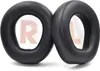 Two black ear pads for headphones, each with a letter 'R' and 'L' inside. Voir les images du produit