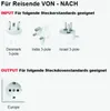Reiseadapter DK-Indien-Israel auf EU - Skross Single Travel Produktbild-Vorschau 3