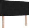 vidaXL Lit boxspring avec tête de lit noir 90 x 200 cm Voir les images du produit 6