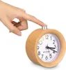 Navaris Analog Holz Wecker mit Snooze - Retro Uhr mit Produktbild-Vorschau 3
