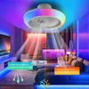 50W Leiser Deckenventilator mit Beleuchtung, Music LED Produktbild-Vorschau 3