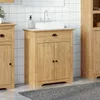 vidaXL Armoire de salle de bain BODO Marron miel 70 x 35 x Voir les images du produit 3